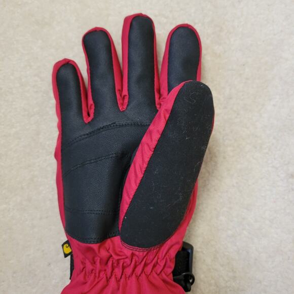 EUC Women's L Carhartt  Waterproof Insulated Ripstrop Fabric Gloves Knit Cuff - Picture 13 of 14